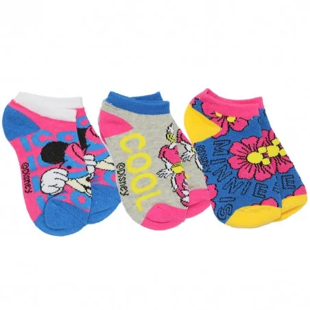 Disney Minnie Mouse παιδικές κοντές κάλτσες σετ 3 ζευγάρια (WE0621 blue) - Κάλτσες κοντές αγόρι