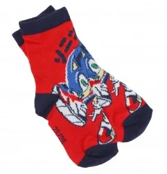 Sonic παιδικές κάλτσες σετ 3 ζευγάρια (HW0670 red) - Κάλτσες κανονικές αγόρι