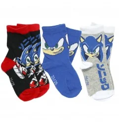 Sonic παιδικές κάλτσες σετ 3 ζευγάρια (HW0670 grey) - Κάλτσες κανονικές αγόρι
