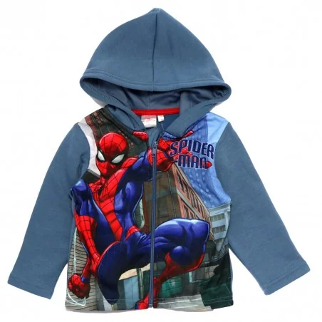 Marvel Spiderman ζακέτα φούτερ για αγόρια (HW1193 blue) - Ζακέτες