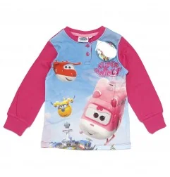 Super Wings Παιδική Βαμβακερή πιτζάμα για κορίτσια (HQ7345) - Χειμωνιάτικες / εποχιακές πιτζάμες
