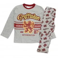 Harry Potter Βαμβακερή πιτζάμα για αγόρια (EV2030 Grey) - Χειμωνιάτικες / εποχιακές πιτζάμες