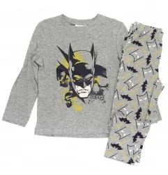 Batman Παιδική βαμβακερή πιτζάμα για αγόρια (VH2152 grey) - Χειμωνιάτικες / εποχιακές πιτζάμες