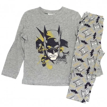 Batman Παιδική βαμβακερή πιτζάμα για αγόρια (VH2152 grey) - Χειμωνιάτικες / εποχιακές πιτζάμες