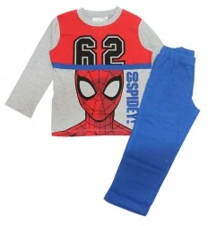 Marvel Spiderman Βαμβακερή Πιτζάμα Για Αγόρια (HU2128 blue) - Χειμωνιάτικες / εποχιακές πιτζάμες