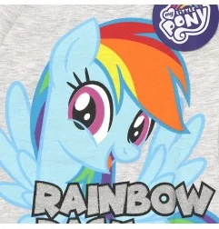 My Little Pony Βαμβακερή πιτζάμα για κορίτσια (PONY 52 04 1226 Grey) - Χειμωνιάτικες / εποχιακές πιτζάμες