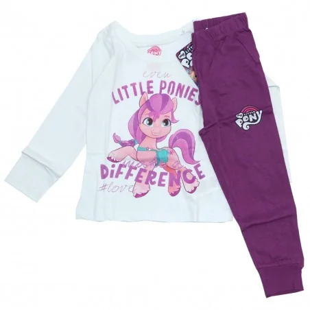 My Little Pony Βαμβακερή πιτζάμα για κορίτσια ( PONY M 52 04 004 Violet) - Χειμωνιάτικες / εποχιακές πιτζάμες