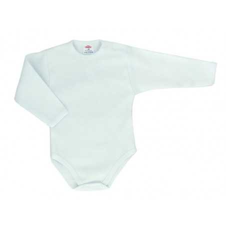 Βρεφικό βαμβακερό Ζιπουνάκι "Basic" (0301white) - Μακρυμάνικα ζιπουνάκια απλά