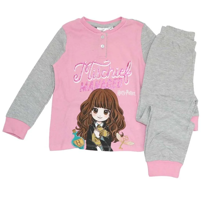 Harry Potter Βαμβακερή πιτζάμα για κορίτσια (VH2108 grey) Harry Potter Βαμβακερή πιτζάμα για κορίτσια (VH2108 grey)