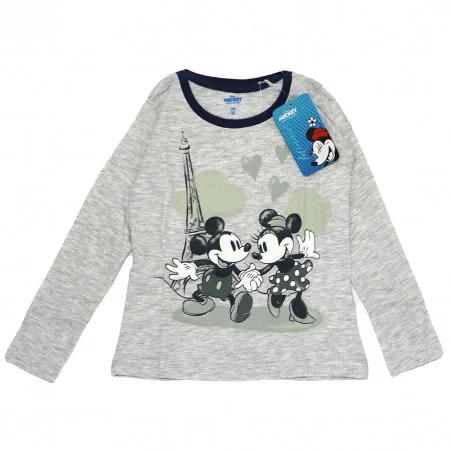 Disney Minnie Mouse Βαμβακερή πιτζάμα για κορίτσια (DIS MF 52 04 8771Grey)