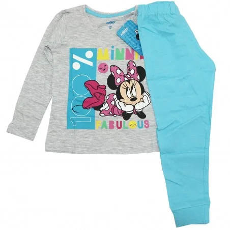 Disney Minnie Mouse Βαμβακερή πιτζάμα για κορίτσια (DIS MF 52 04 9146) - Χειμωνιάτικες / εποχιακές πιτζάμες