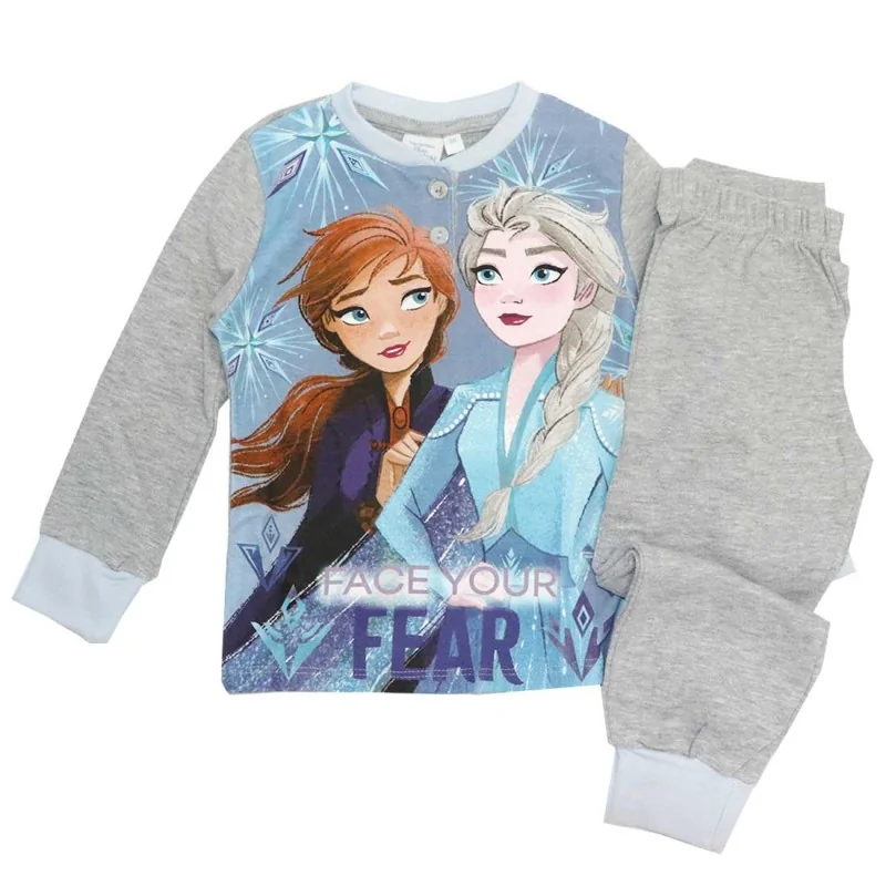 Disney Frozen Βαμβακερή πιτζάμα Για Κορίτσια (VH2107 grey)