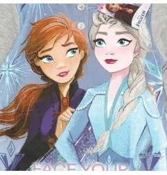 Disney Frozen Βαμβακερή πιτζάμα Για Κορίτσια (VH2107 grey) - Χειμωνιάτικες / εποχιακές πιτζάμες
