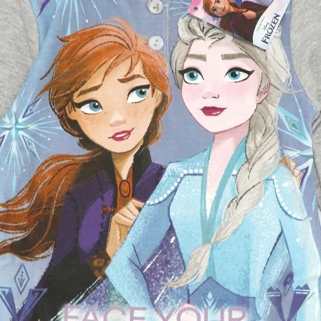 Disney Frozen Βαμβακερή πιτζάμα Για Κορίτσια (VH2107 grey)