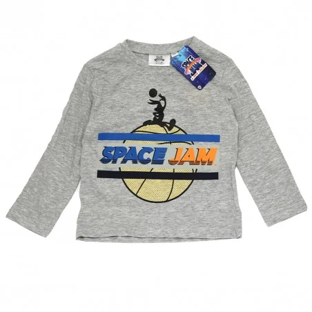 Space Jam Παιδική βαμβακερή πιτζάμα για αγόρια (HU2067 Grey)