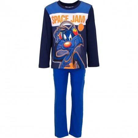 Space Jam Παιδική βαμβακερή πιτζάμα για αγόρια (HU2064Navy) Space Jam Παιδική βαμβακερή πιτζάμα για αγόρια (HU2064Navy)