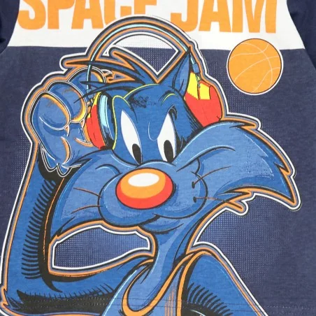 Space Jam Παιδική βαμβακερή πιτζάμα για αγόρια (HU2064Navy) Space Jam Παιδική βαμβακερή πιτζάμα για αγόρια (HU2064Navy)