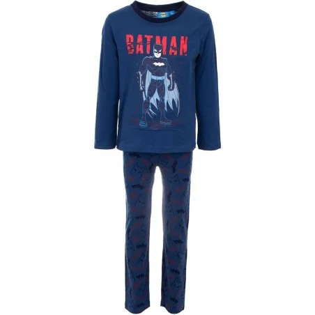 Batman Παιδική βαμβακερή πιτζάμα για αγόρια (HU2098 Blue) Batman Παιδική βαμβακερή πιτζάμα για αγόρια (HU2098 Blue)