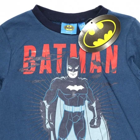 Batman Παιδική βαμβακερή πιτζάμα για αγόρια (HU2098 Blue) Batman Παιδική βαμβακερή πιτζάμα για αγόρια (HU2098 Blue)
