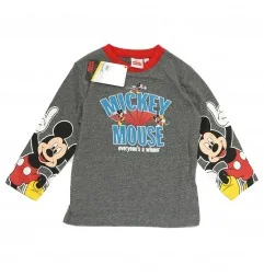 Disney Mickey Mouse Βαμβακερή πιτζάμα για αγόρια (VH2006 grey) - Χειμωνιάτικες / εποχιακές πιτζάμες