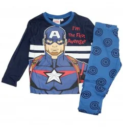 Marvel Avengers Βαμβακερή πιτζάμα για αγόρια (VH2089 navy) - Χειμωνιάτικες / εποχιακές πιτζάμες