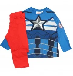 Marvel Avengers Βαμβακερή πιτζάμα για αγόρια (VH2123 blue) - Χειμωνιάτικες / εποχιακές πιτζάμες