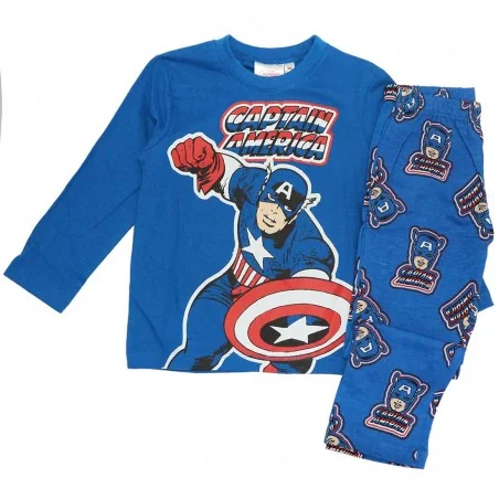 Marvel Avengers Βαμβακερή πιτζάμα για αγόρια (VH2052 blue) - Χειμωνιάτικες / εποχιακές πιτζάμες