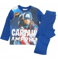 Marvel Avengers Βαμβακερή πιτζάμα για αγόρια (VH2090 blue) - Χειμωνιάτικες / εποχιακές πιτζάμες