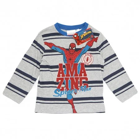 Marvel Spiderman Βαμβακερή Πιτζάμα Για Αγόρια (VH2016 grey)