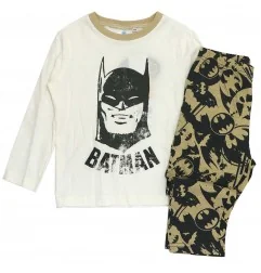 Batman Παιδική βαμβακερή πιτζάμα για αγόρια (VH2151 ecru) - Χειμωνιάτικες / εποχιακές πιτζάμες