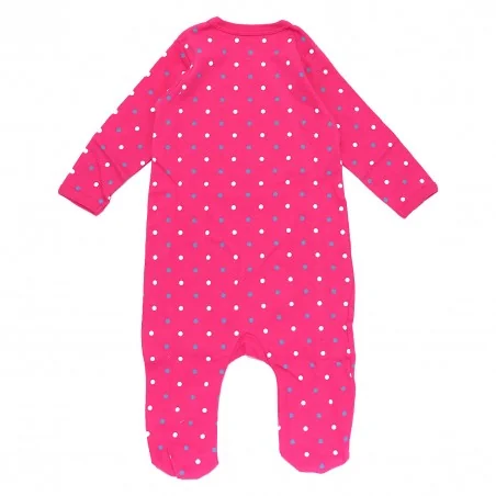 Disney Baby Minnie Mouse Βρεφικό Βαμβακερό Φορμάκι με Κλειστά Πατουσάκια - Φούξια (DIS MF 51 05 1010 Fux)