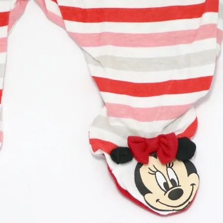 Βρεφικό Ολόσωμο Φορμάκι Disney Minnie Mouse "Sweet Bow" – 100% Βαμβακερό (DIS MF 51 05 9656 red)