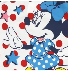 Βρεφικό Ολόσωμο Φορμάκι Disney Baby Minnie Mouse - "Dream" με Κόκκινο Πουά & Αστέρια (TH0306A) - Φορμάκια εποχικά (βαμβακερά)