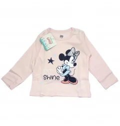Disney Baby Minnie Mouse Βρεφικό βαμβακερό μπλουζάκι (DIS MF 51 02 1322) - Μπλουζάκια Μακρυμάνικα (μακό)