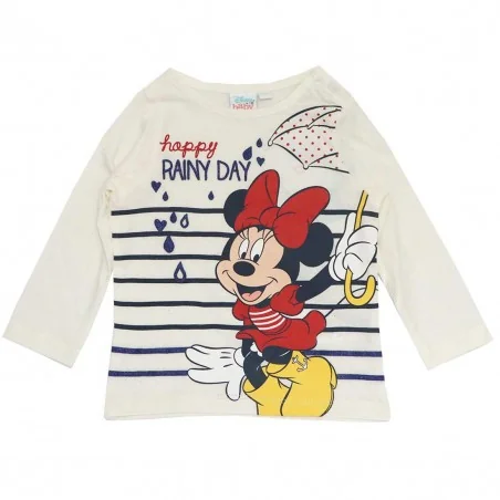 Disney Baby Minnie Mouse Βρεφικό Μπλουζάκι - "Happy Rainy Day" (VH0018) - Μπλουζάκια Μακρυμάνικα (μακό)