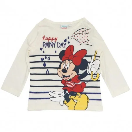 Disney Baby Minnie Mouse Βρεφικό βαμβακερό μπλουζάκι (VH0018) - Μπλουζάκια Μακρυμάνικα (μακό)
