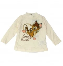 Disney Baby Bambi Βρεφικό μπλουζάκι ζιβάγκο (APH5066) - Μπλουζάκια Μακρυμάνικα (μακό)