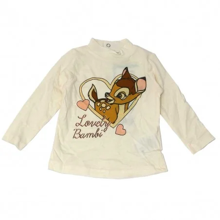 Disney Baby Bambi Βρεφικό Μπλουζάκι Ζιβάγκο - "Lovely Bambi" (APH5066) - Μπλουζάκια Μακρυμάνικα (μακό)