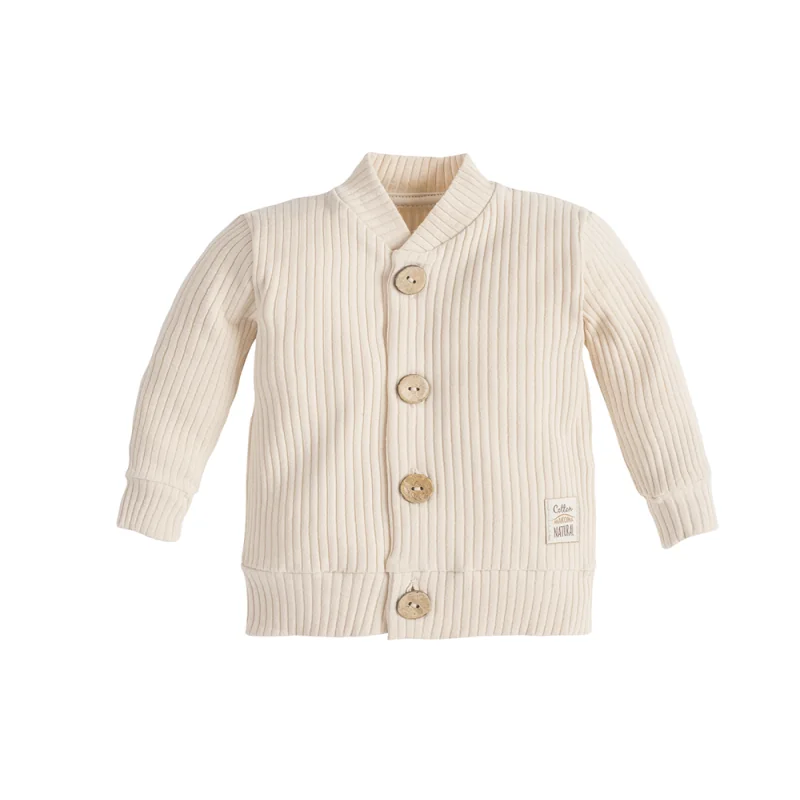 Βρεφική Βαμβακερή Ζακέτα Makoma Natural Harmony B - Natural Beige (100% Cotton) (11234B) Βρεφική Βαμβακερή Ζακέτα Makoma Natural Harmony B - Natural Beige (100% Cotton) (11234B)