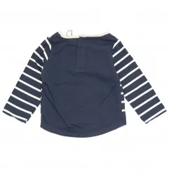 Disney Baby Mickey Mouse "Make a Splash" – Βρεφικό Βαμβακερό Μακρυμάνικο Μπλουζάκι (100% Cotton) - Navy (UE0035navy) - Μπλούζ...