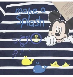 Disney Baby Mickey Mouse "Make a Splash" – Βρεφικό Βαμβακερό Μακρυμάνικο Μπλουζάκι (100% Cotton) - Navy (UE0035navy) - Μπλούζ...