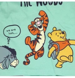 Disney Baby Winnie the Pooh "Going to the Woods" – Βρεφικό Βαμβακερό Μακρυμάνικο Μπλουζάκι (100% Cotton) (VH0023 mint) - Μπλο...