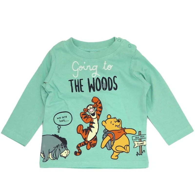 Disney Baby Winnie the Pooh "Going to the Woods" – Βρεφικό Βαμβακερό Μακρυμάνικο Μπλουζάκι (100% Cotton) (VH0023 mint) Disney Baby Winnie the Pooh "Going to the Woods" – Βρεφικό Βαμβακερό Μακρυμάνικο Μπλουζάκι (100% Cotton) (VH0023 mint)