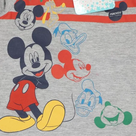 Disney Baby Mickey Mouse Βρεφικό βαμβακερό μπλουζάκι (VH0008 grey)