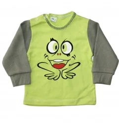 TreleMorele Βρεφικό μακρυμάνικο μπλουζάκι Frog (F23) - Μπλουζάκια Μακρυμάνικα (μακό)