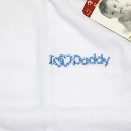 Makoma "I Love Daddy" – Βρεφικό Μπλουζάκι Φάκελος με Κεντημένο Μήνυμα (00107) Makoma "I Love Daddy" – Βρεφικό Μπλουζάκι Φάκελος με Κεντημένο Μήνυμα (00107)