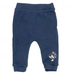 Disney Baby Mickey Mouse Βρεφικό βαμβακερό παντελόνι (UE0039 Navy) - Παντελόνια - Φόρμες