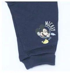 Disney Baby Mickey Mouse Βρεφικό βαμβακερό παντελόνι (UE0039 Navy) - Παντελόνια - Φόρμες