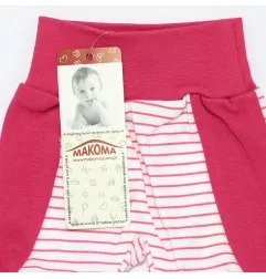 Makoma Βρεφικό Παντελόνι Με Κλειστό Ποδαράκι Pink Rabbit (08135) - Παντελόνια με κλειστό πόδι