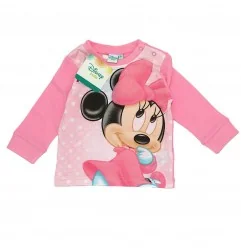 Disney Baby Minnie Mouse Βρεφική Πιτζάμα για Κορίτσια – Σετ 2 Τεμαχίων 100% Βαμβακερό (Απαλό Ροζ) (ER0313) - Πιτζάμες